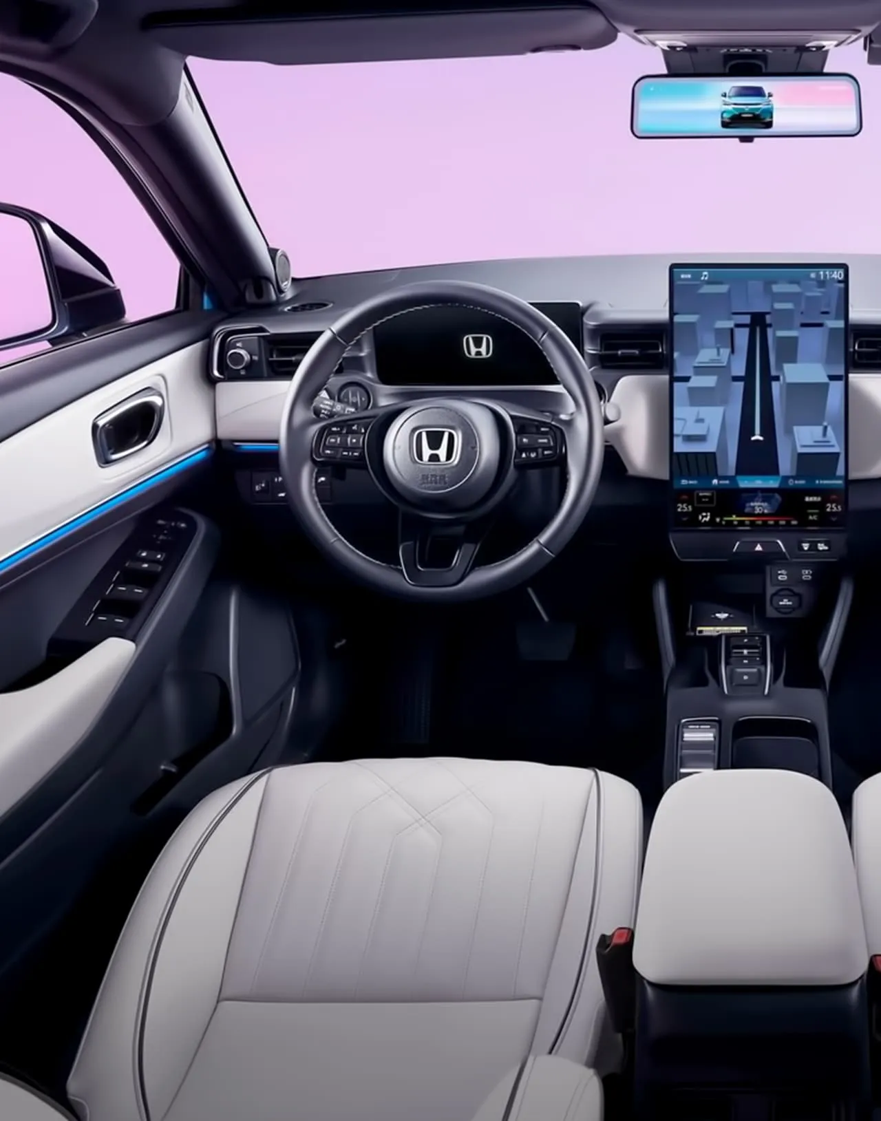 Honda e:Ns1 e-Dong — bord și consolă centrală — ECOMOTION în Chișinău