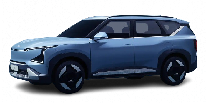 Kia EV5 Air в цвете Sky Frost Blue, доступен в Кишиневе, Молдова.