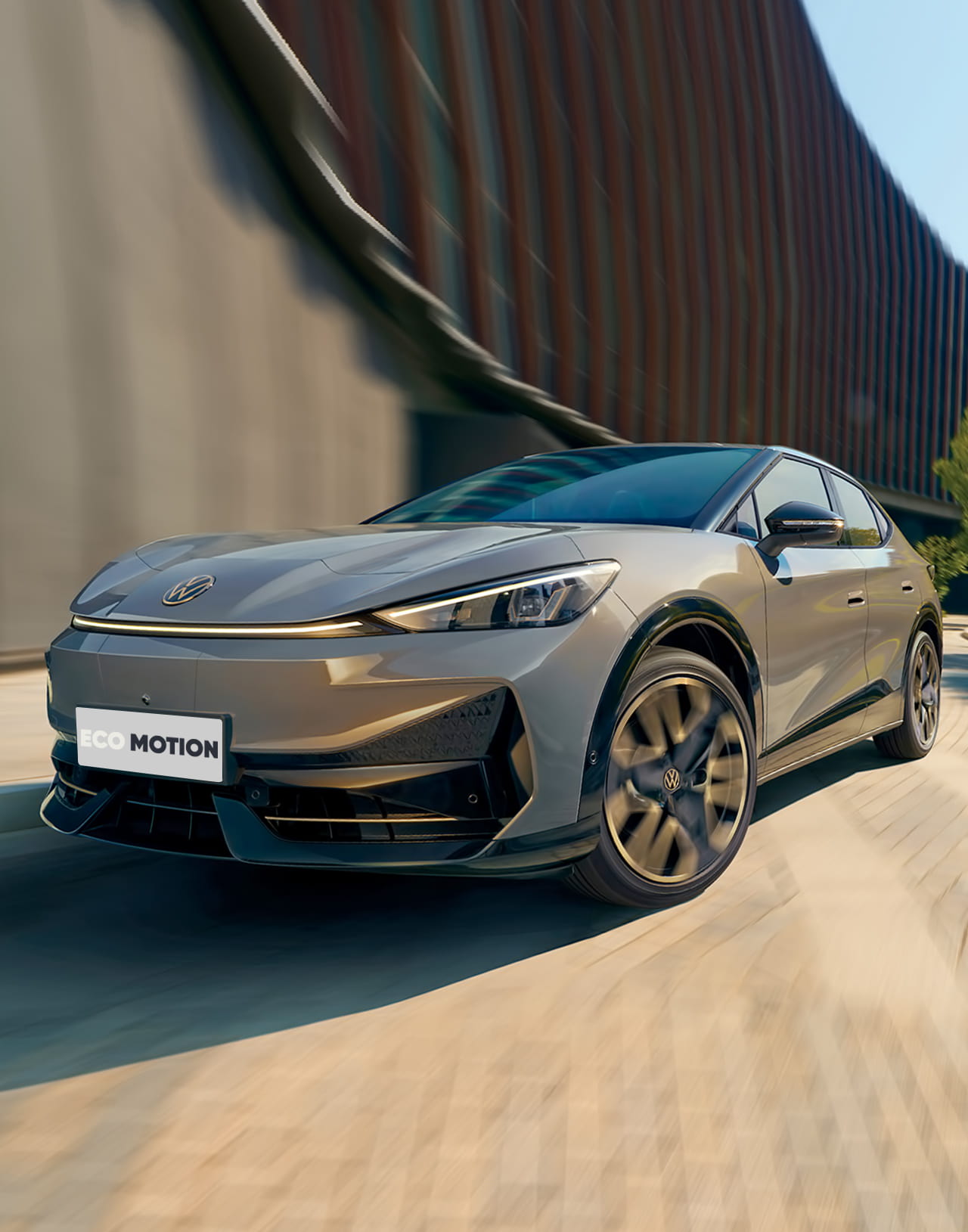 Боковой вид электромобиля Volkswagen ID. UNYX