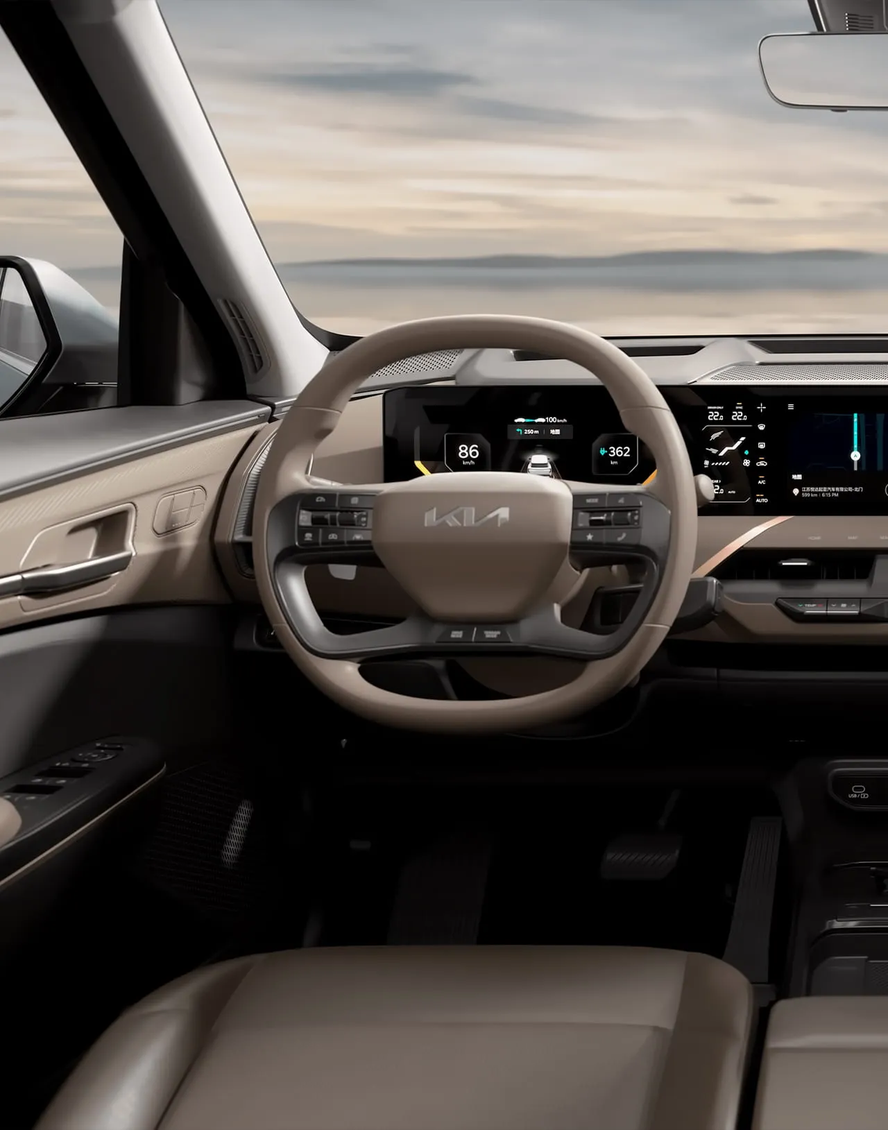 KIA EV5 530 Air — interior — ECOMOTION în Chișinău