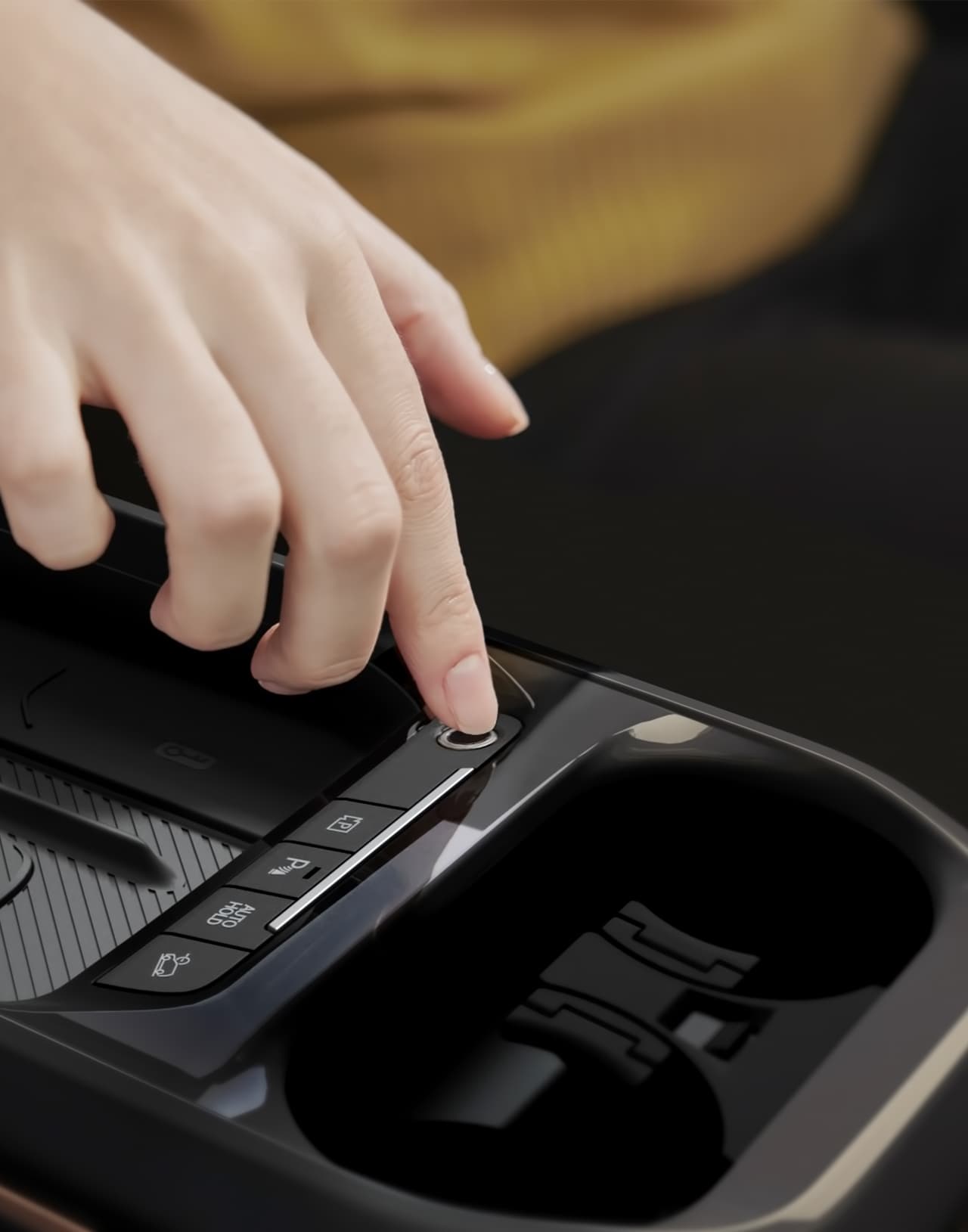 Kia EV5 530 Light в Молдове – стильная центральная консоль с подстаканниками