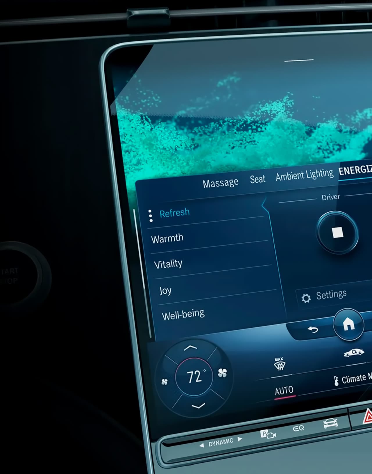 Экран управления Mercedes EQE SUV в Молдове.