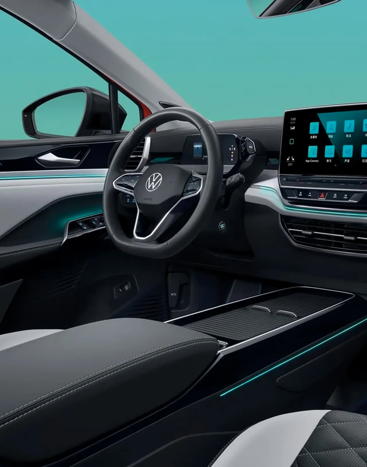 Volkswagen ID.6 CROZZ Pro — bord și consolă centrală — ECOMOTION în Chișinău