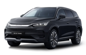 BYD TANG EV 4WD - общий вид спереди черного электромобиля в Молдове.