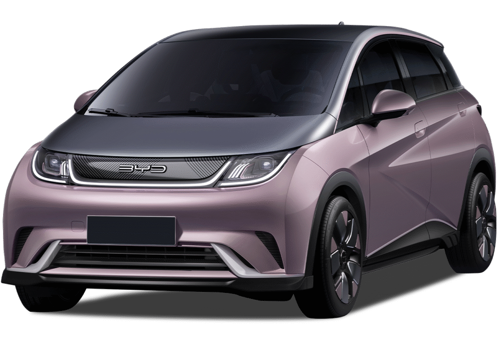 BYD Dolphin - вид спереди компактного электромобиля в Молдове
