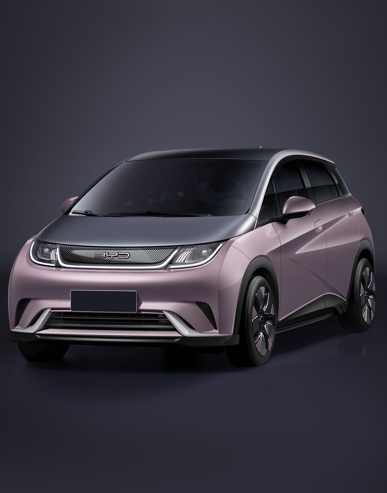 BYD Dolphin - электромобиль в розовом цвете в Молдове