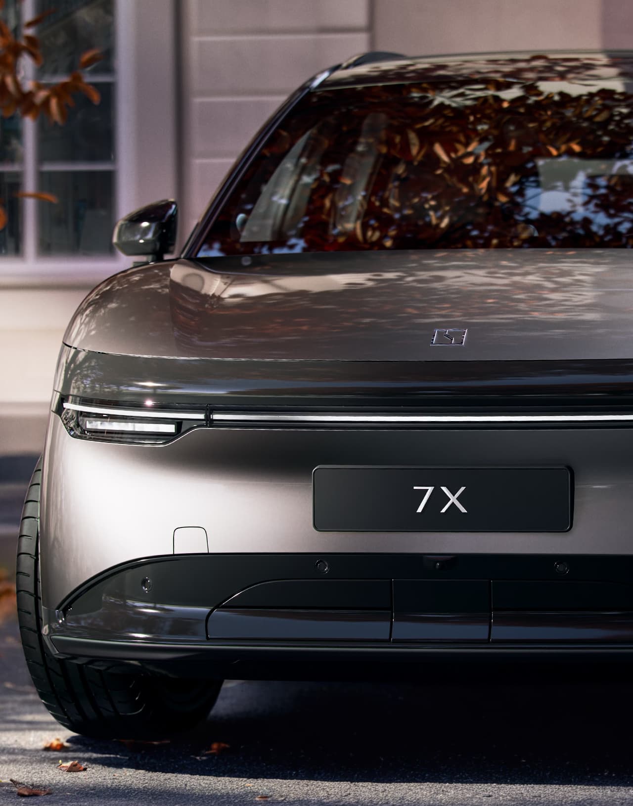 ZEEKR 7X 100KWH Long Range AWD - вид спереди на бампер электромобиля в Молдове