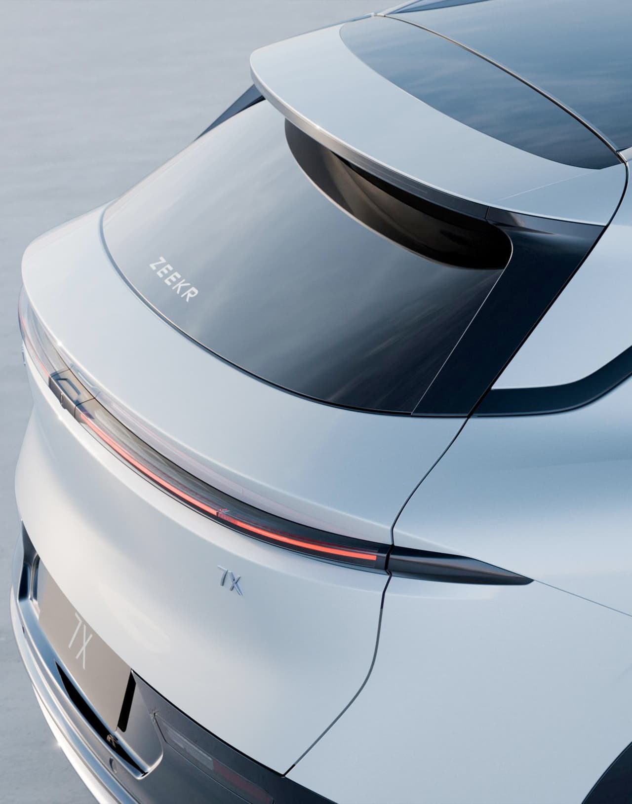 ZEEKR 7X 100KWH Long Range AWD — стильный руль, цифровой экран и окно в современном интерьере. Технологии и удобство в каждой детали. Отличный выбор для водителей в Молдове.