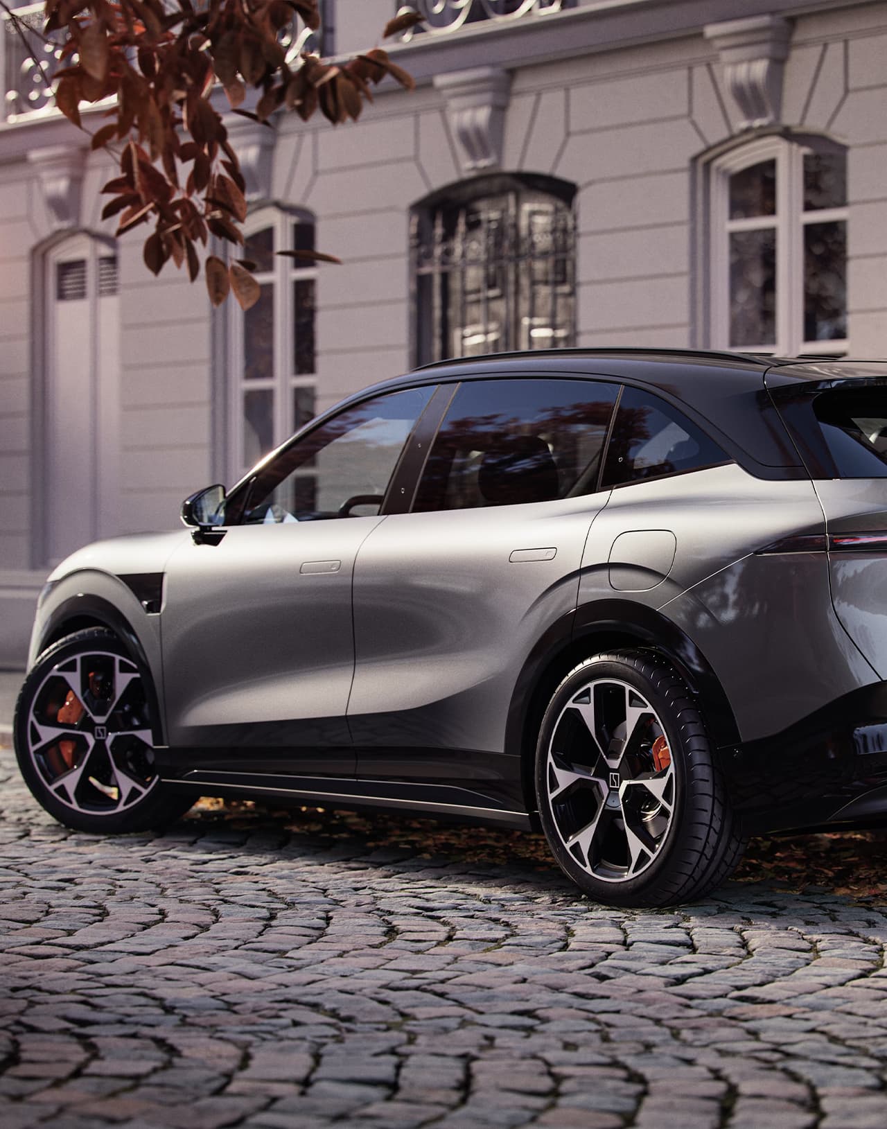 ZEEKR 7X 100KWH Long Range AWD - общий вид сбоку на колеса и двери электромобиля в Молдове